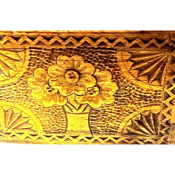 Vintage Hand Carved Wooden Bird Mechanical Cigarette Dispenser Folk Art Crank Bo - Picture 10 of 16